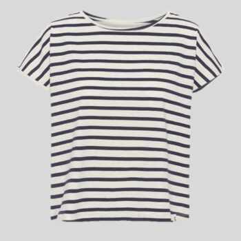 GROBUND Karen T-Shirt – Midnatsblå Striber