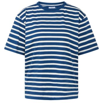 Klitmøller T-shirt stribet ocean/cream