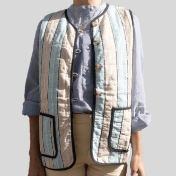 Quiltet Vest Ice Blue – Craft Sisters